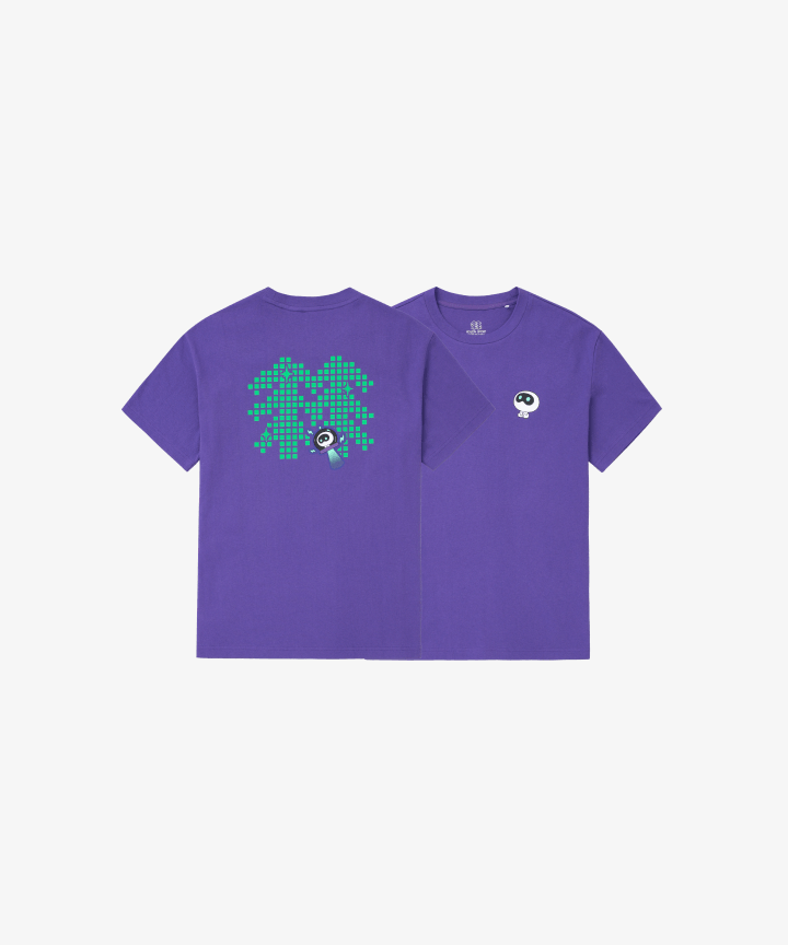 BTS - WOOTTEO X KOLON SPORT MD GRAPHIC SHORT SLEEVE T-SHIRT (PURPLE) - COKODIVE