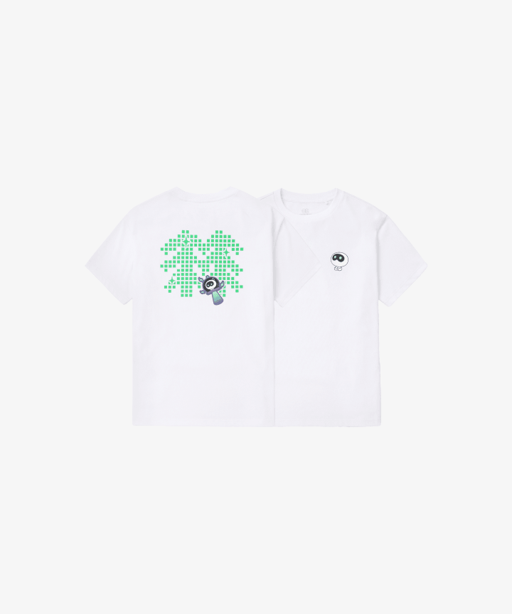 BTS - WOOTTEO X KOLON SPORT MD GRAPHIC SHORT SLEEVE T-SHIRT (WHITE) - COKODIVE