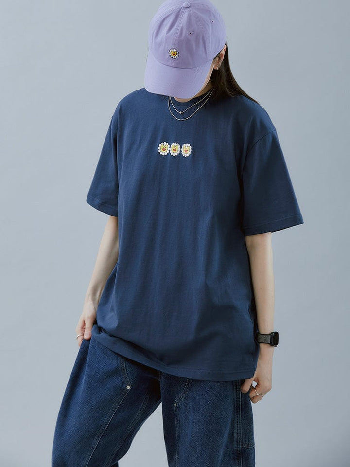 NEWJEANS - NEWJEANS X MURAKAMI OFFICIAL MD T SHIRT NAVY - COKODIVE