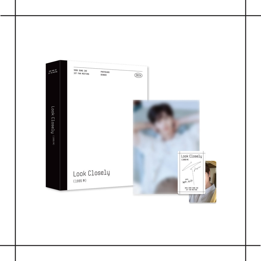 YOOK SUNG JAE - [LOOK CLOSELY] 1ST FAN MEETING 2024 OFFICIAL MD BINDER - COKODIVE