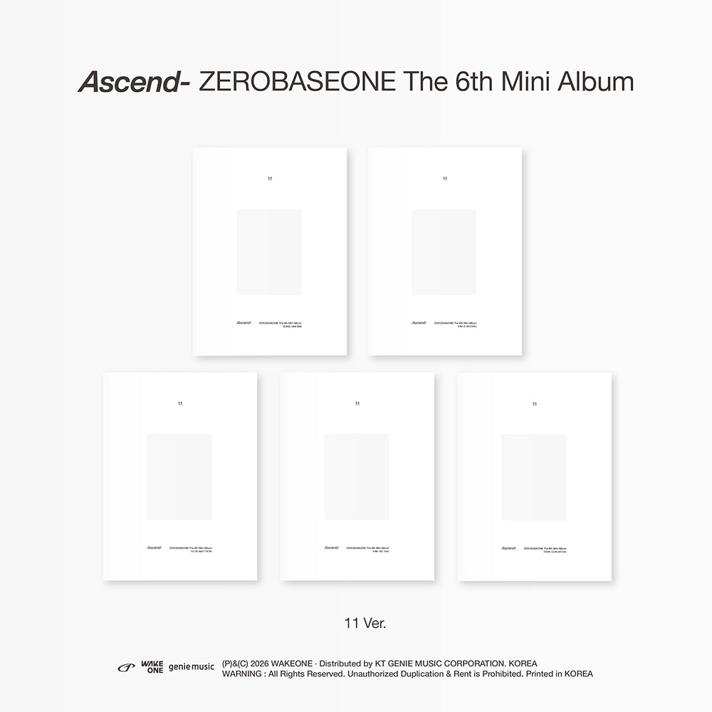 ZEROBASEONE - ASCEND- 6TH MINI ALBUM 11 VER SET - COKODIVE