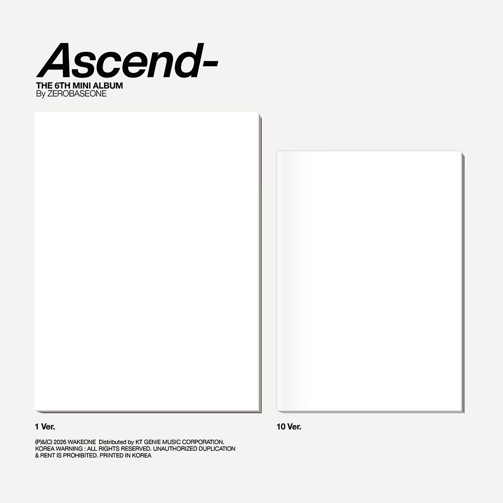 ZEROBASEONE - ASCEND- 6TH MINI ALBUM PHOTOBOOK VER SET - COKODIVE