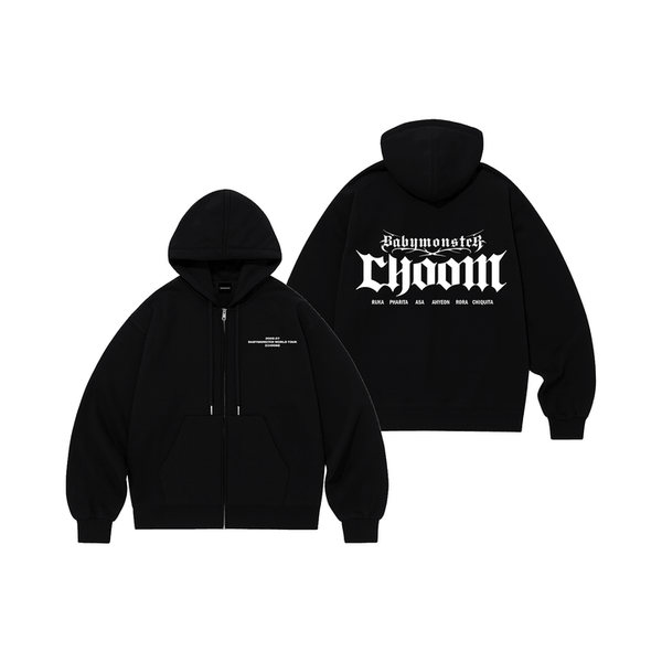 BABYMONSTER - CHOOM WORLD TOUR IN SEOUL OFFICIAL MD ZIP UP HOODIE