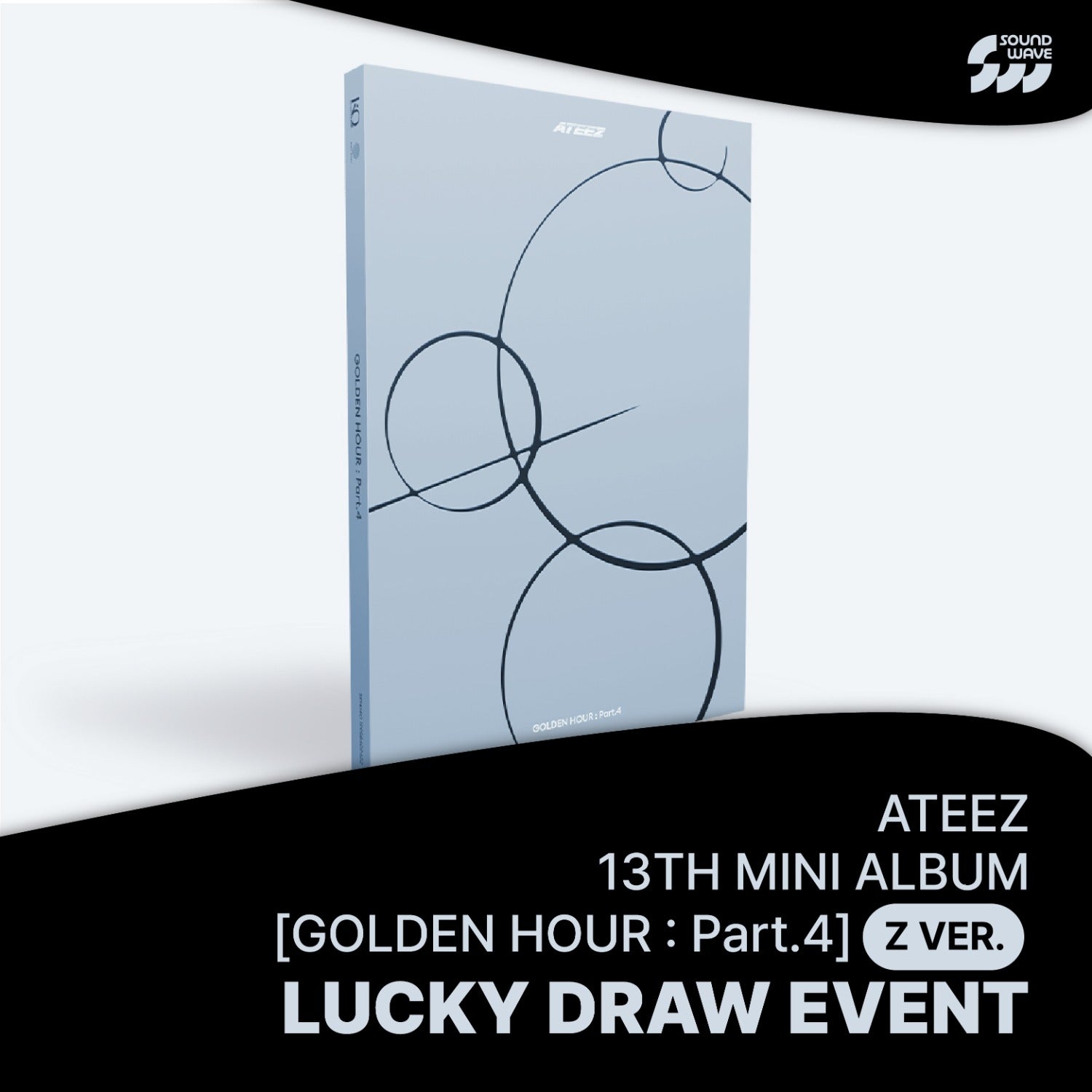ATEEZ - GOLDEN HOUR : PART.4 MINI 13TH ALBUM SOUNDWAVE LUCKY DRAW EVENT STANDARD Z VER - COKODIVE