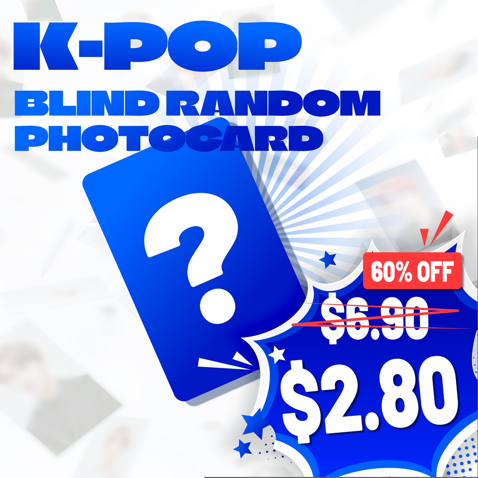 K-POP BLIND RANDOM PHOTOCARD - COKODIVE