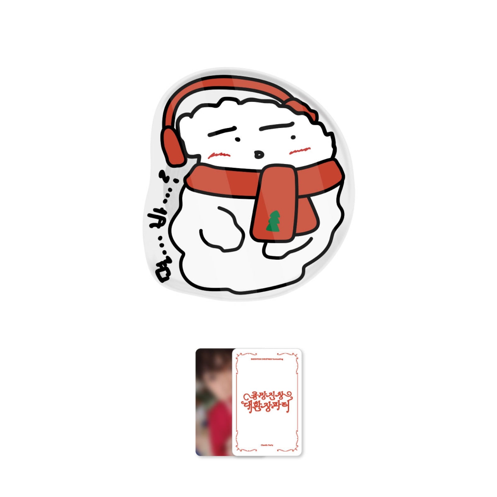 BAEKHYUN - CHAOTIC PARTY 2024 CHRISTMAS FANMEETING OFFICIAL MD ACRYLIC SMART TOK - COKODIVE