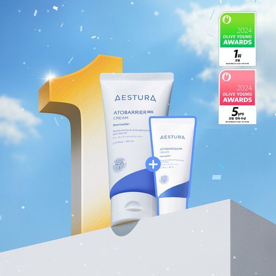 AESTURA ATOBARRIER 365 CREAM 80ml SET (+30ml +CERA-HYAL MOISTURE AMPOULE 3ml) - COKODIVE