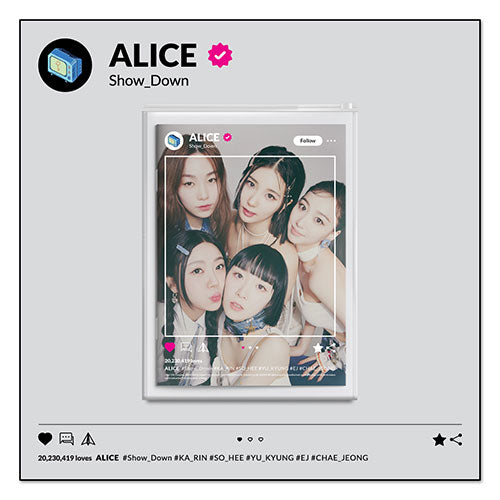PRE ORDER ALICE - SHOW DOWN 2ND SINGLE ALBUM