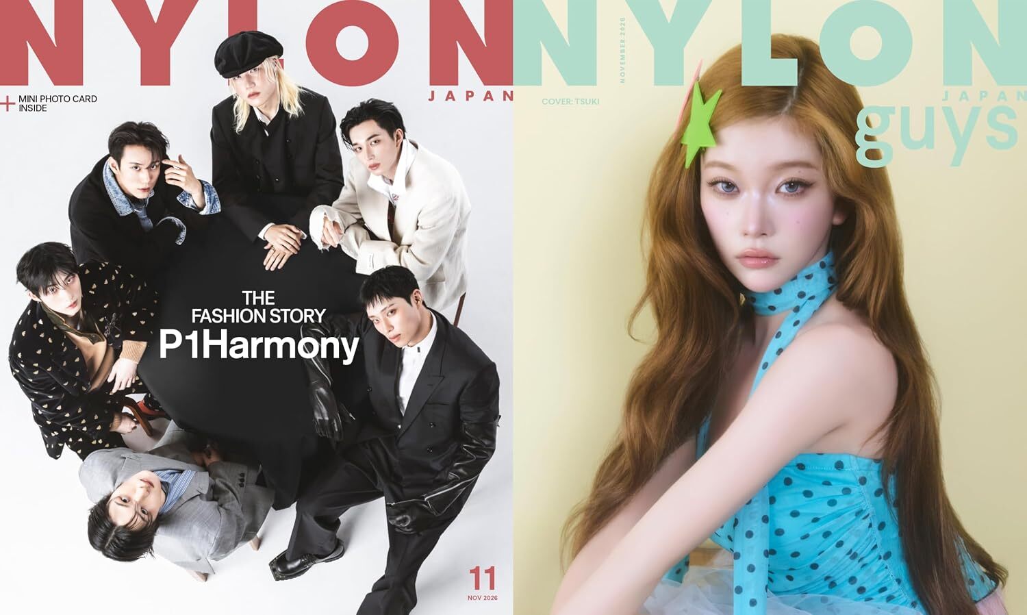P1HARMONY - NYLON JAPAN MAGAZINE 2026 NOVEMBER ISSUE COVER - COKODIVE