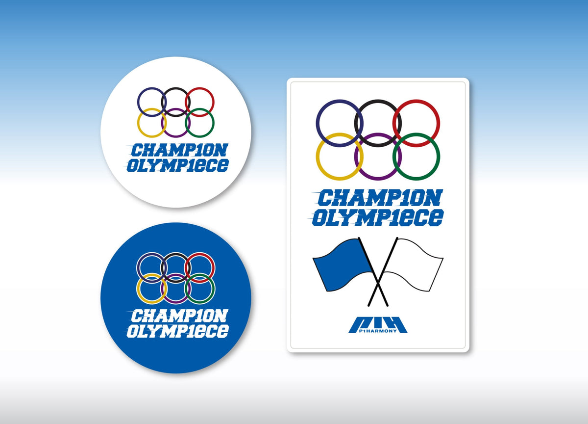 P1HARMONY - P1USPACE H : CHAMP1ON&#39;S OLYMP1ECE 2024 FAN MEETING OFFICIAL MD CHEERING BADGE SET - COKODIVE