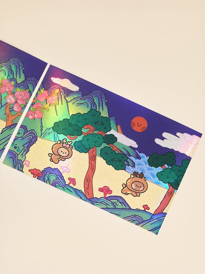 LINE FRIENDS MININI BNINI&CHONINI JANGSAENGDO POSTCARD K-SOUVENIR - COKODIVE