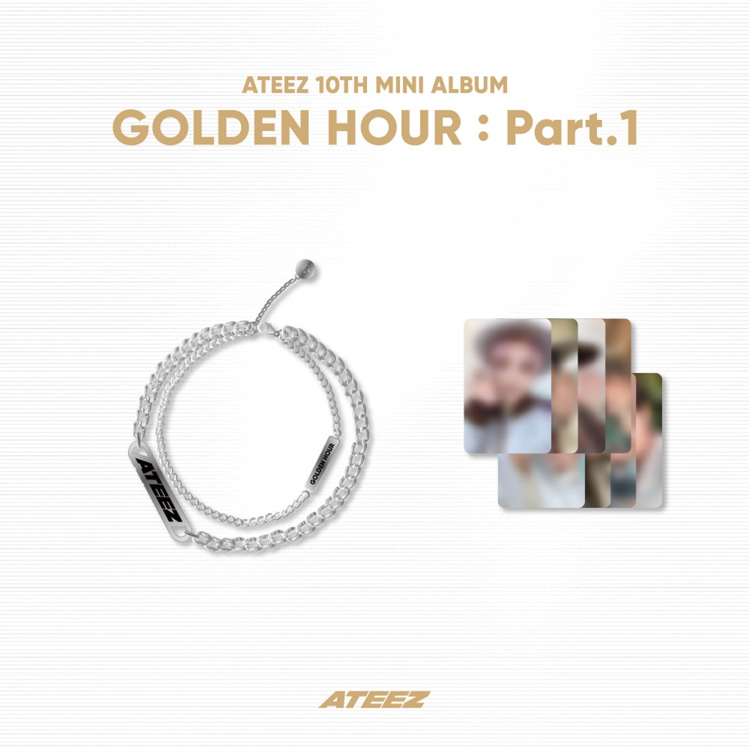 ATEEZ - GOLDEN HOUR : PART.1 OFFICIAL MD WORK BRACELET - COKODIVE