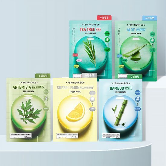 BRINGGREEN FRESH MASK SHEET 1P (5 OPTIONS TO CHOOSE) - COKODIVE