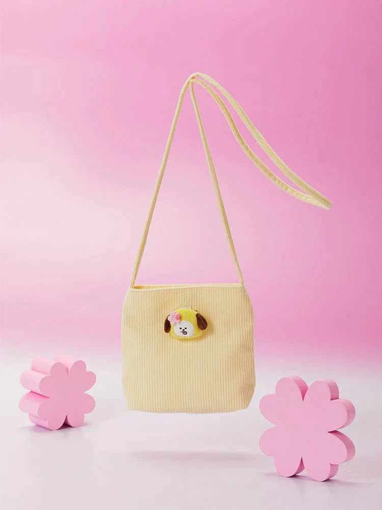 BT21 - SPRING DAYS MINI CORDUROY CROSSBODY BAG CHIMMY | COKODIVE