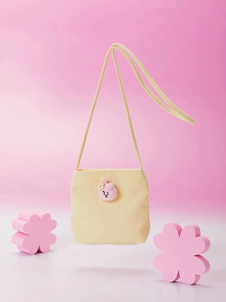 BT21 - SPRING DAYS MINI CORDUROY CROSSBODY BAG COOKY | COKODIVE