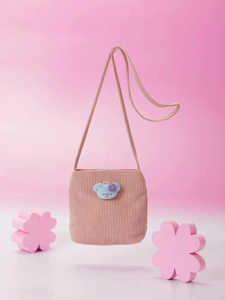 BT21 - SPRING DAYS MINI CORDUROY CROSSBODY BAG KOYA - COKODIVE