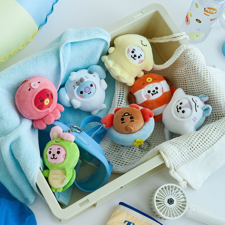 BT21 - BABY OCEAN FRIENDS MINI DOLL KEYRING | COKODIVE