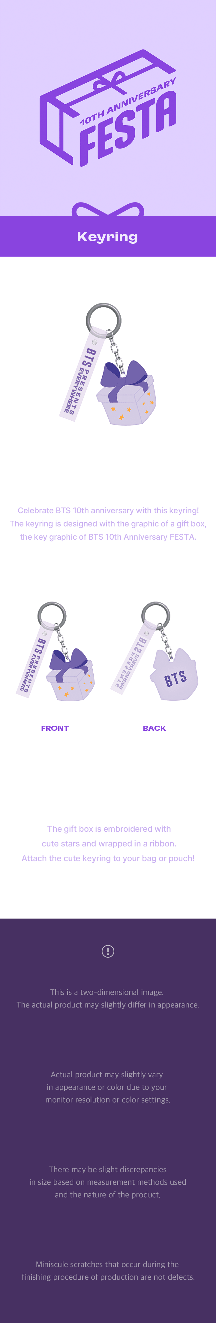 [2ND PRE-ORDER] BTS - 10TH ANNIVERSARY FESTA OFFICIAL MD - COKODIVE