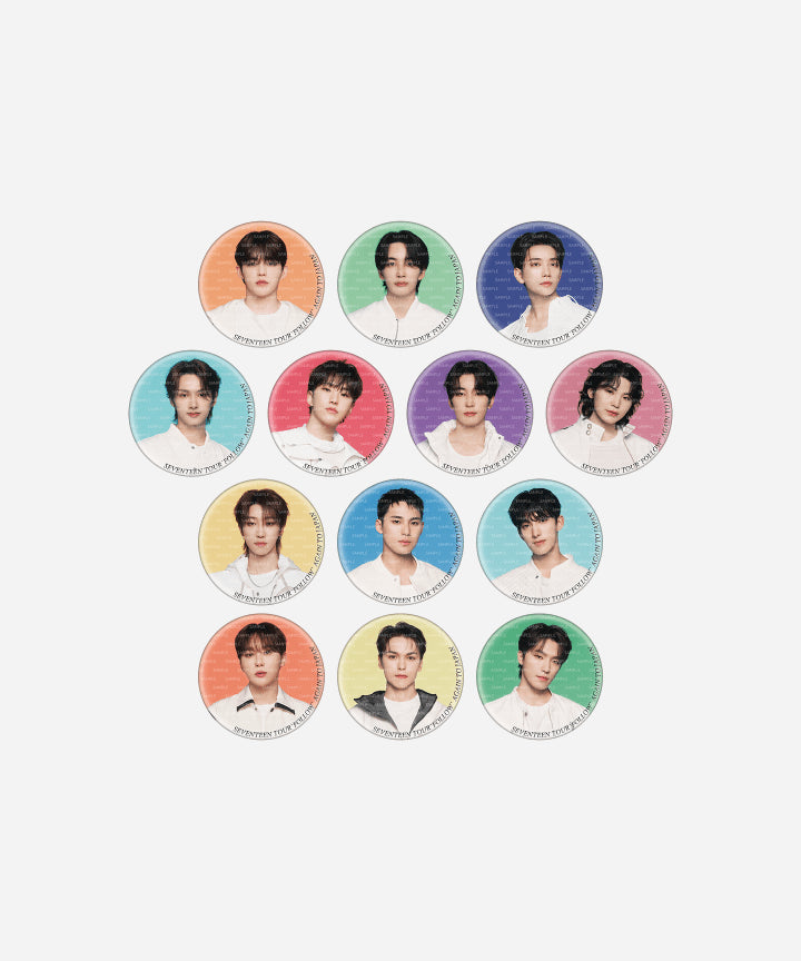 SEVENTEEN - TOUR FOLLOW' AGAIN TO JAPAN OFFICIAL MD CAN BADGE - COKODIVE
