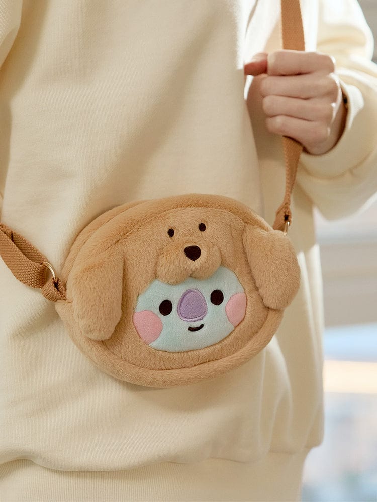 BT21 - BABY FLUFFY FACE DOLL CROSS BAG - COKODIVE
