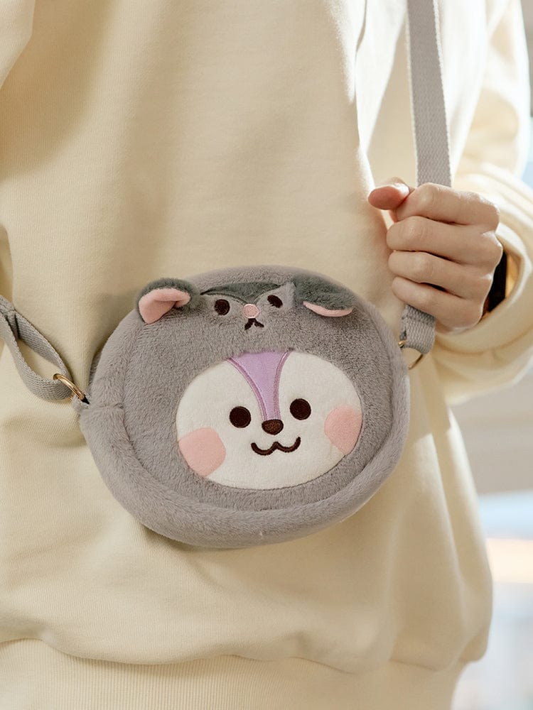 BT21 - BABY FLUFFY FACE DOLL CROSS BAG - COKODIVE