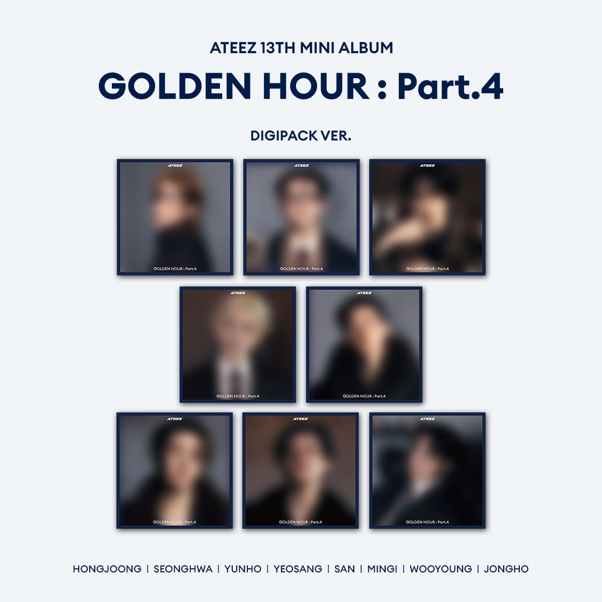 ATEEZ - GOLDEN HOUR : PART.4 MINI 13TH ALBUM DIGIPACK RANDOM (NO POB) - COKODIVE