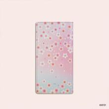 BT21 - CHERRY BLOSSOM LEATHER PATCH PASSPORT COVER L TATA - COKODIVE