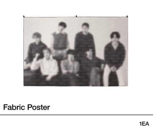BTS - POP UP : MONOCHROME OFFICIAL MD FABRIC POSTER - COKODIVE