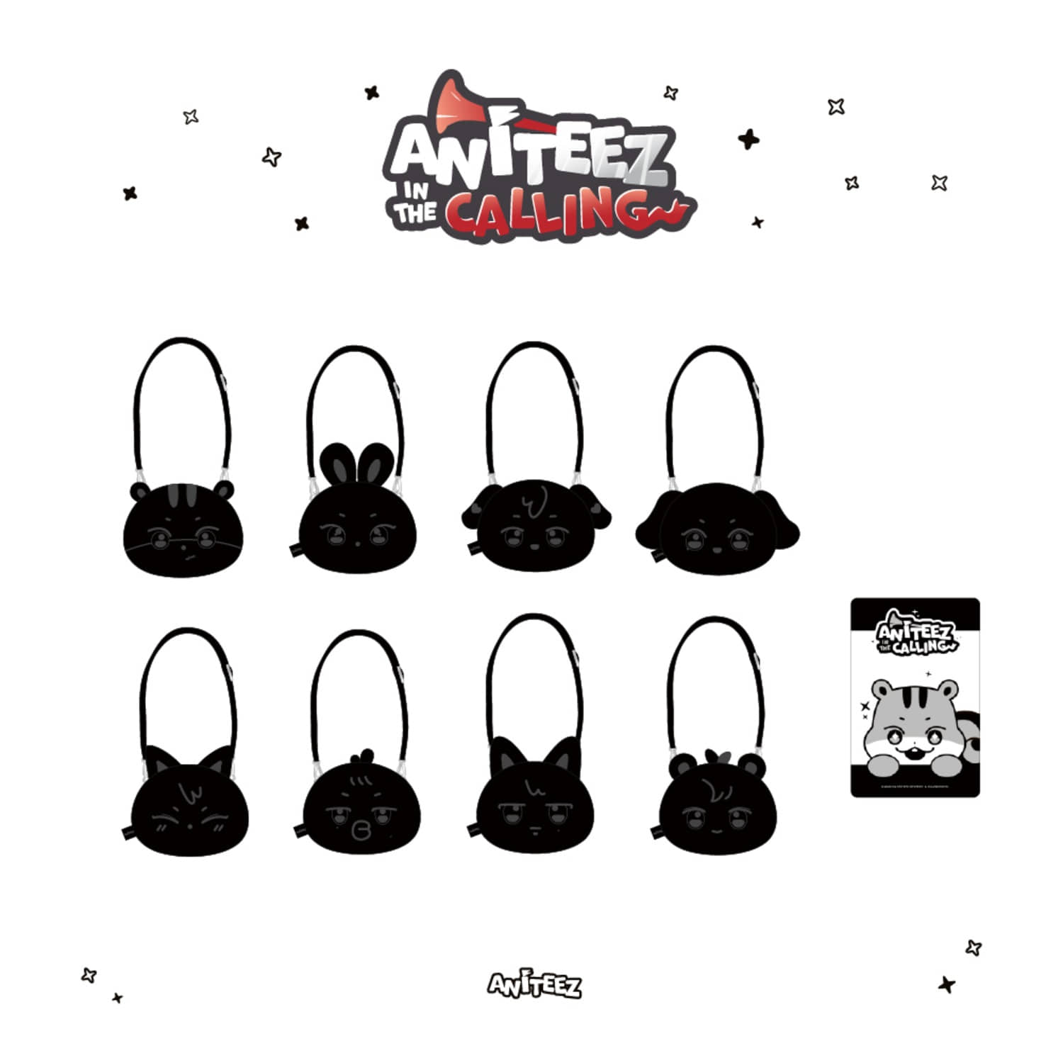 ATEEZ ポップアップ CALLING ショルダーバッグ ANITEEZ ATEEZ - ANITEEZ IN THE CALLING POP UP OFFICIAL MD FACE POUCH BAG