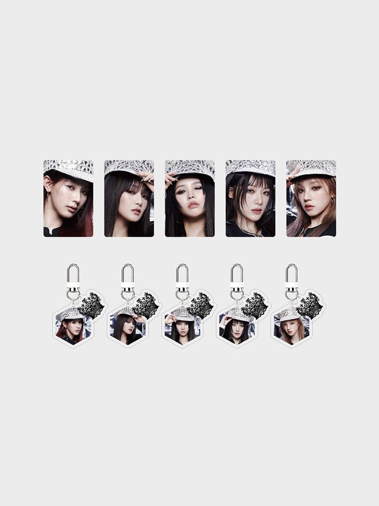 (G)I-DLE - SUPER LADY OFFICIAL MD 4 CUT ACRYLIC KEYRING PHOTOCARD SET 2 VER.