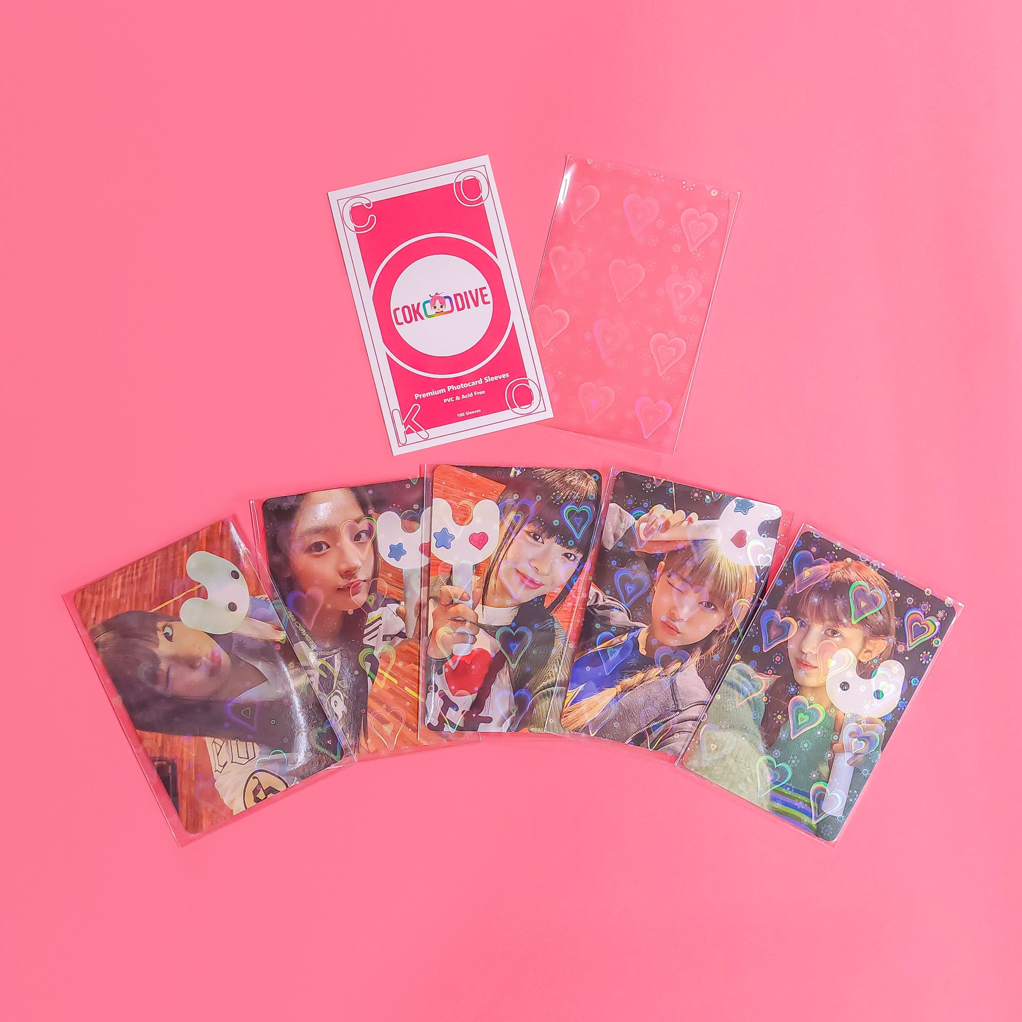 HEART PHOTOCARD SLEEVES FOR K-POP FANS - COKODIVE