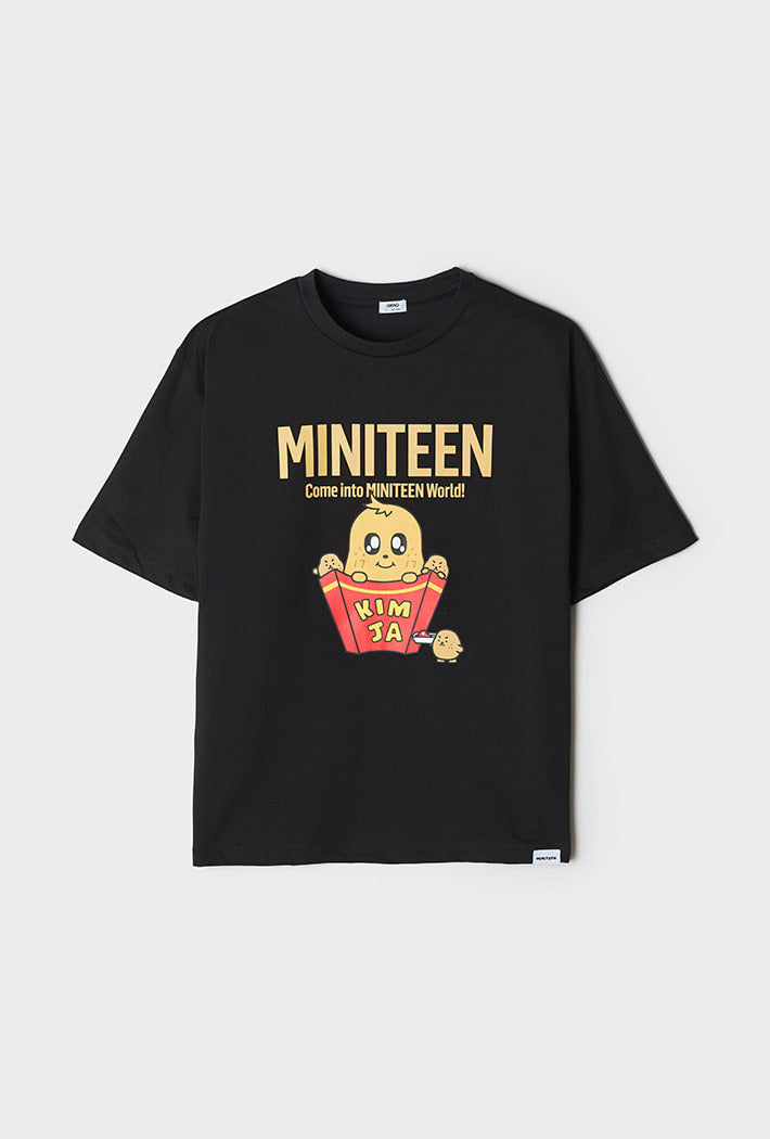 SEVENTEEN - MINITEEN X SPAO OFFICIAL MD SHORT SLEEVE T-SHIRT BROWN - COKODIVE
