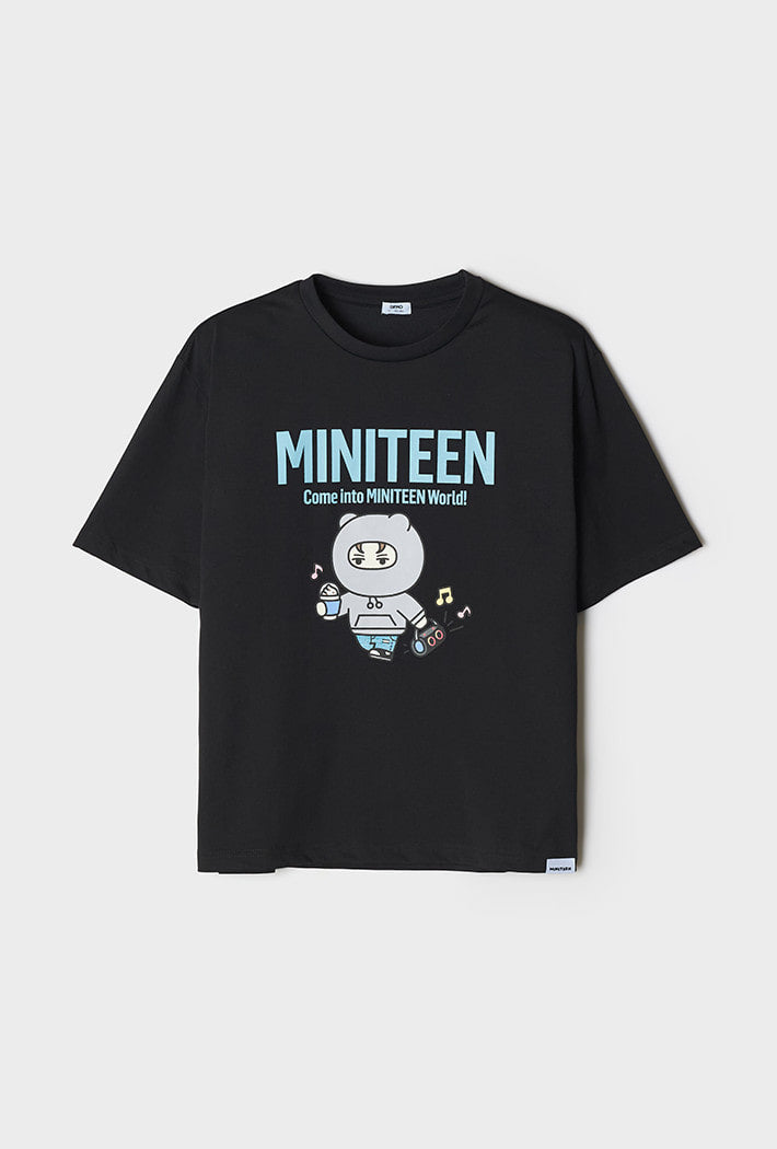 SEVENTEEN - MINITEEN X SPAO OFFICIAL MD SHORT SLEEVE T-SHIRT GRAY - COKODIVE