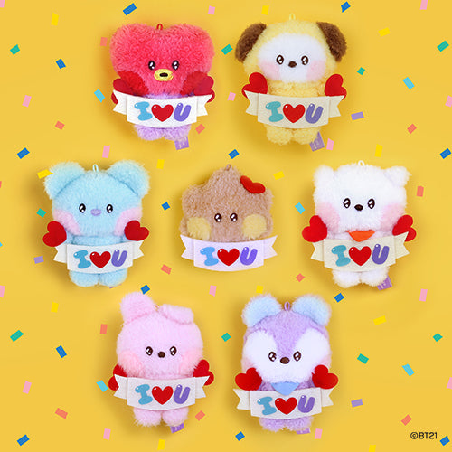 ミニピンLOVE✩.*˚ BT21 - ILOVEU MININI PLUSH KEYRING