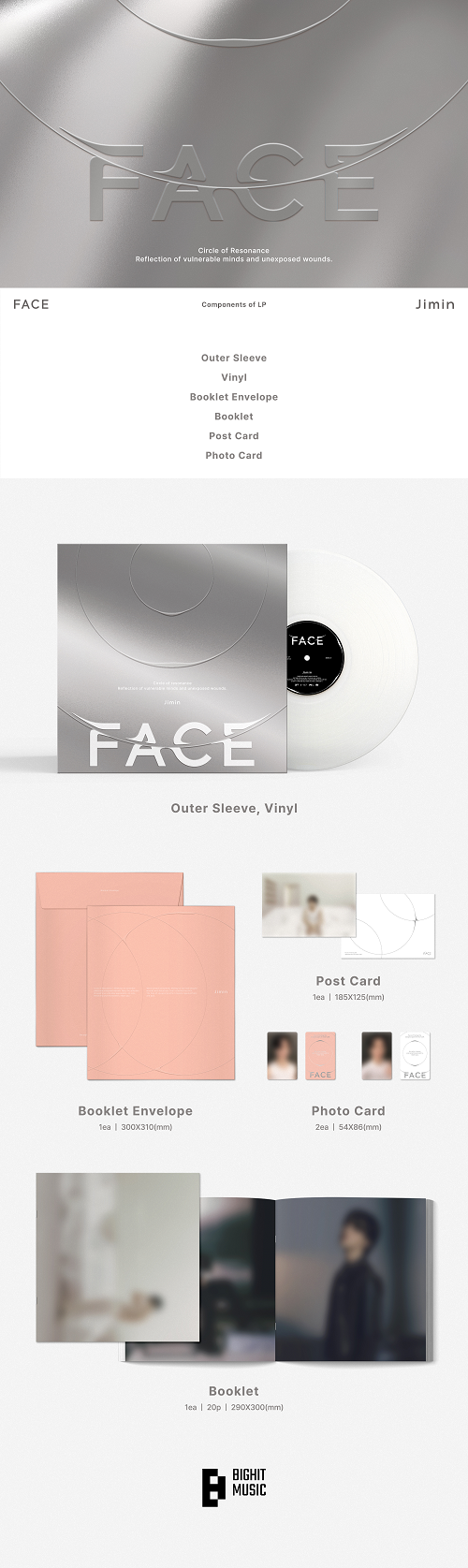 JIMIN - FACE 1ST SOLO ALBUM LP - COKODIVE