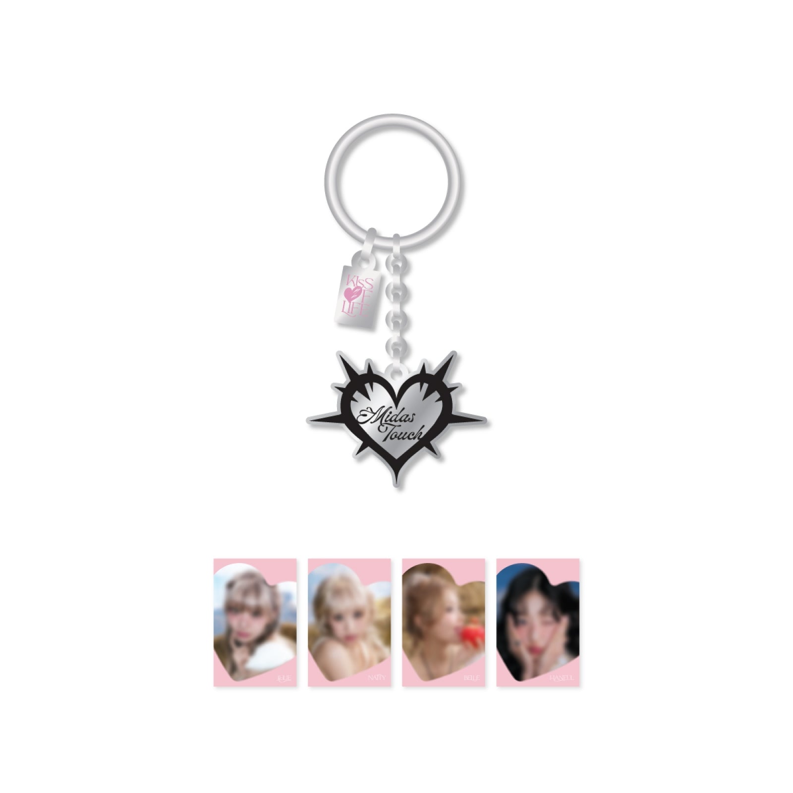KISS OF LIFE - MIDAS TOUCH OFFICIAL MD METAL KEYRING - COKODIVE