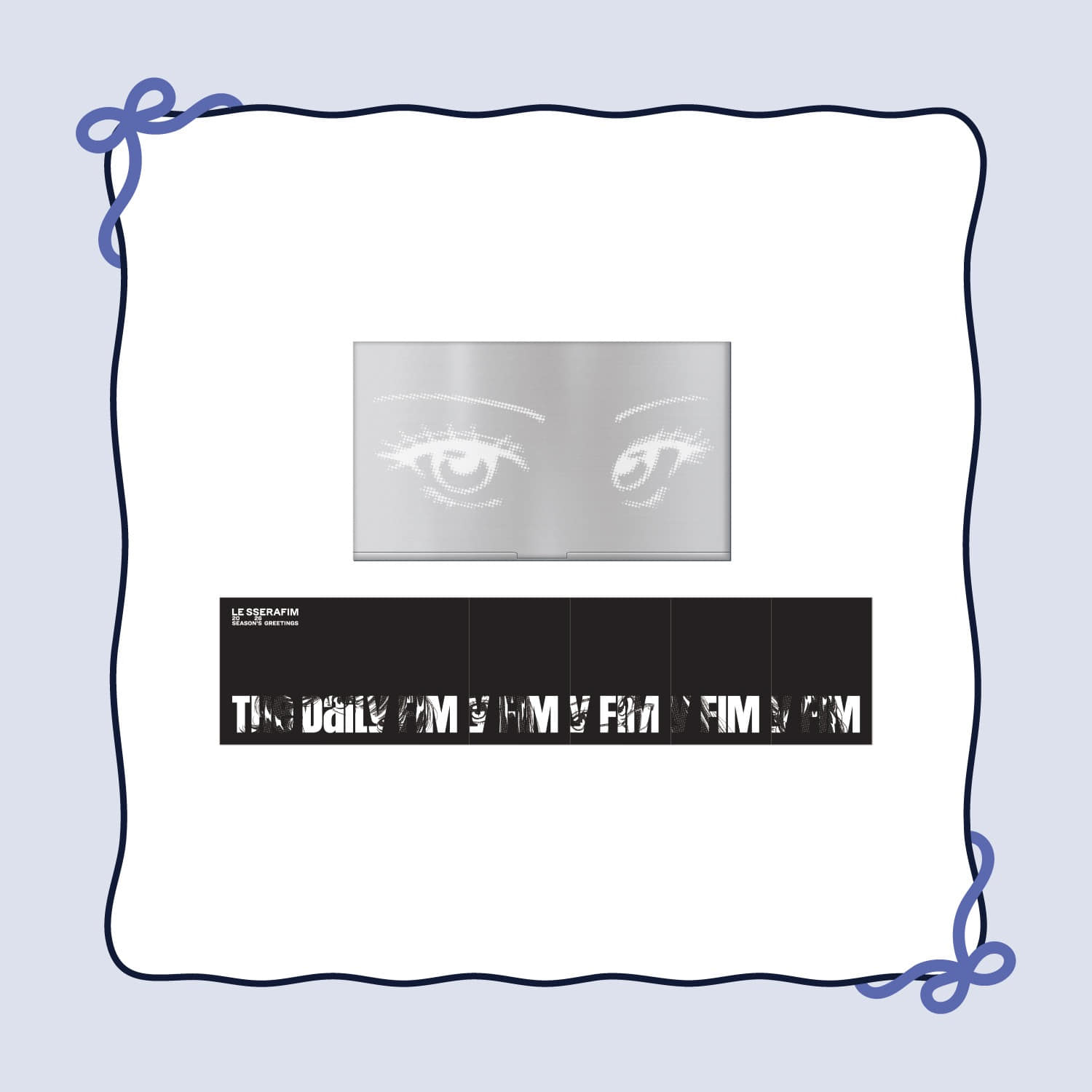 LE SSERAFIM - HOLIDAY HOUSE HYBE 2026 SEASON'S GREETINGS OFFICIAL MD NAME CARD CASE SET - COKODIVE