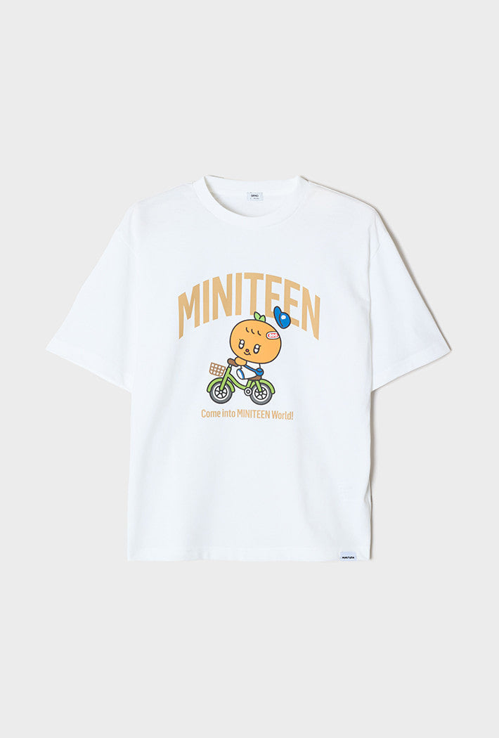 SEVENTEEN - MINITEEN X SPAO OFFICIAL MD SHORT SLEEVE T-SHIRT ORANGE - COKODIVE