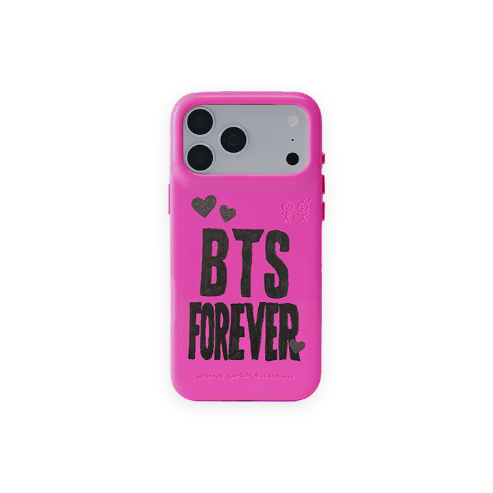 BTS - BTS X URBAN SOPHISTICATION SPECIAL EDITION OFFICIAL MD THE PUFFER CASE BTS POSTER IN FUSCHIA - COKODIVE