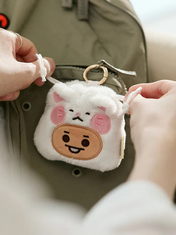 BT21 - BABY FLUFFY STRING MINI BAG CHARM POUCH