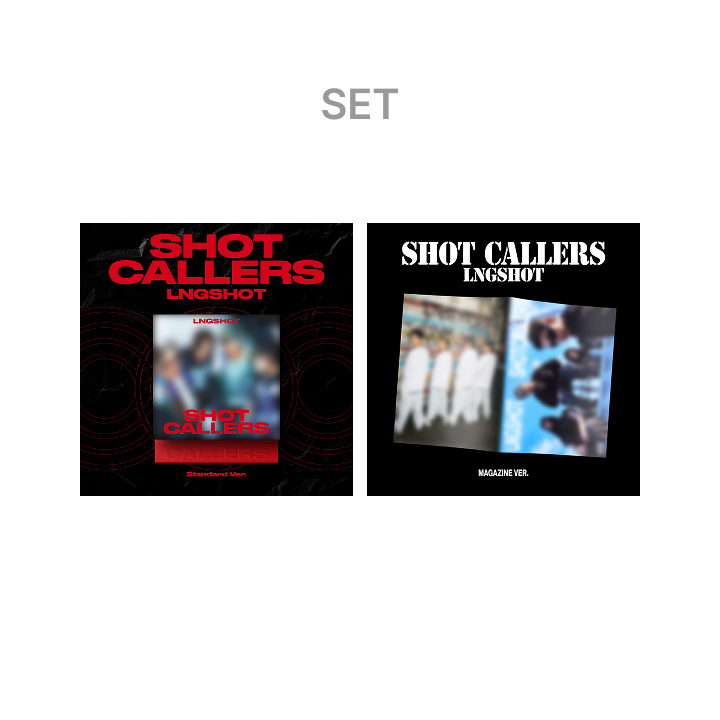 LNGSHOT - SHOT CALLERS 1ST EP ALBUM WEVERSE SHOP GIFT MAGAZINE + STANDARD SET - COKODIVE