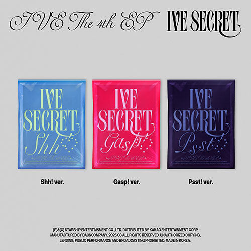 IVE - IVE SECRET 4TH EP ALBUM STANDARD RANDOM - COKODIVE