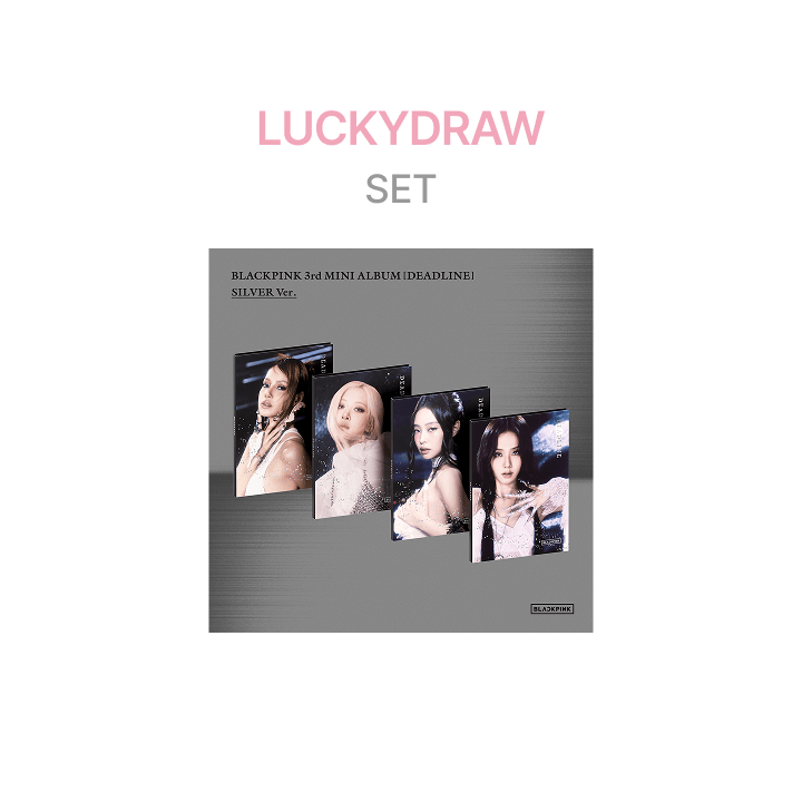 BLACKPINK - DEADLINE 3RD MINI ALBUM WEVERSE SHOP LUCKY DRAW EVENT SILVER SET - COKODIVE