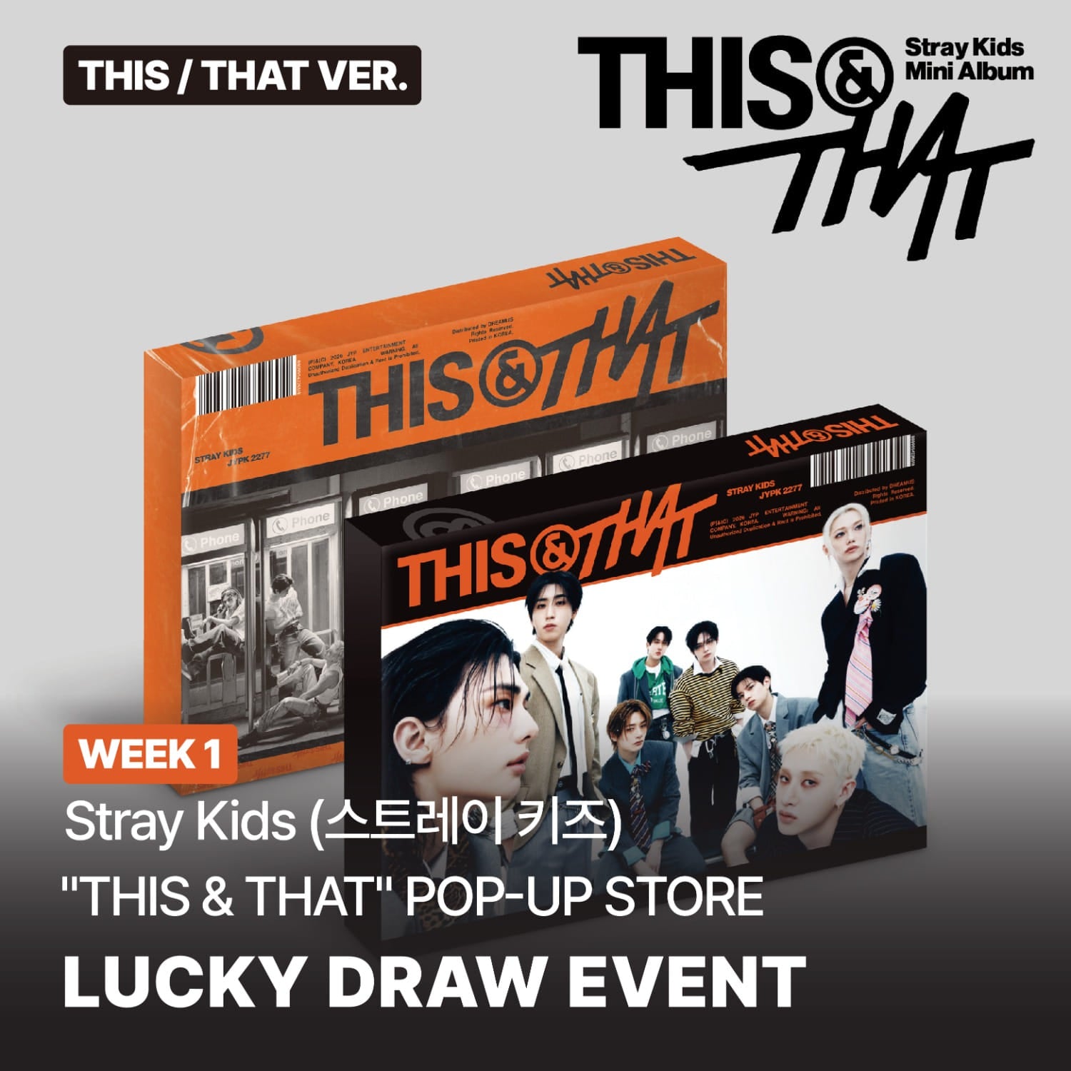 STRAY KIDS - THIS & THAT 10TH MINI ALBUM POP UP STORE SOUNDWAVE WEEK 1 LUCKY DRAW EVENT STANDARD RANDOM