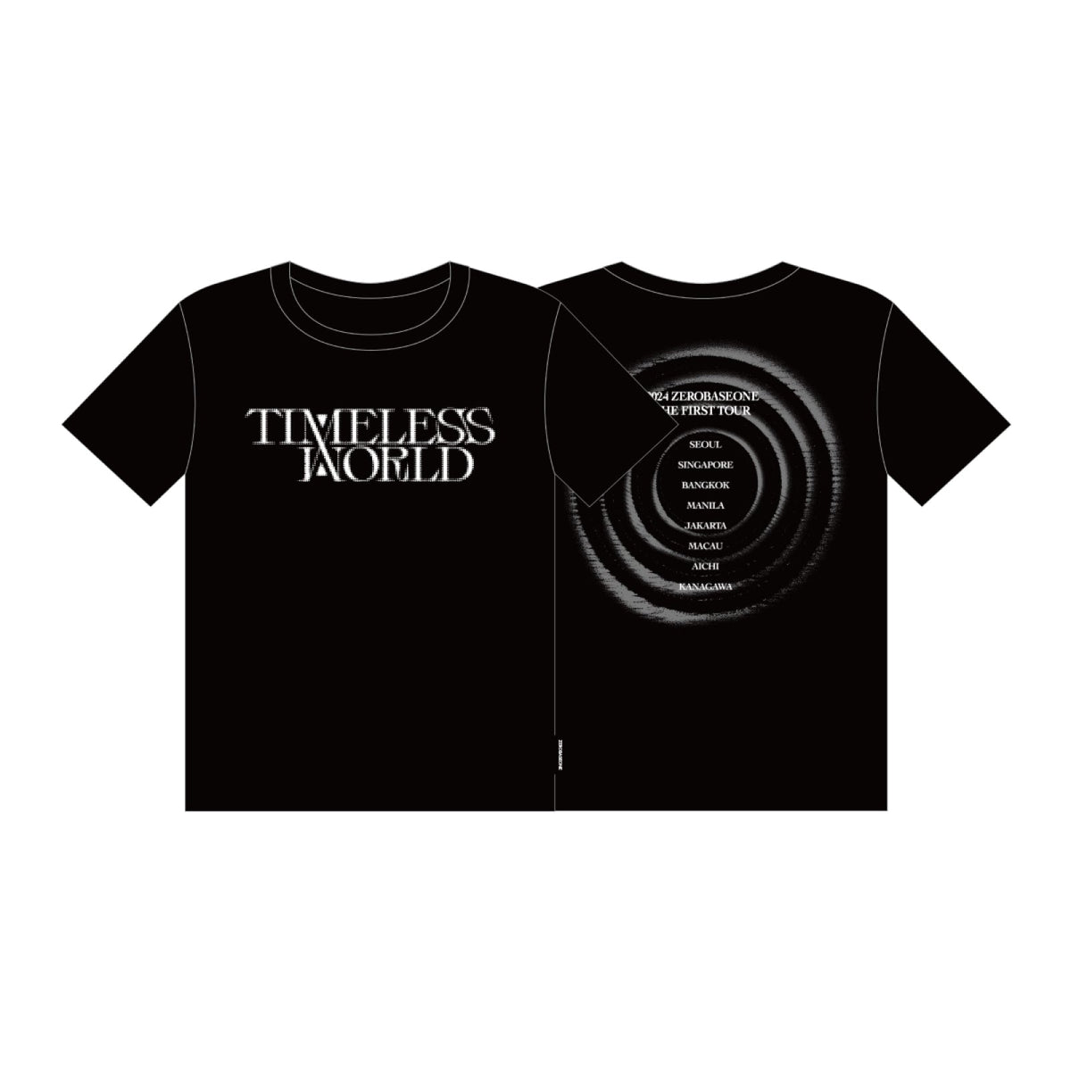 ZEROBASEONE - TIMELESS WORLD 2024 THE FIRST TOUR OFFICIAL MD TOUR T-SHIRTS - COKODIVE