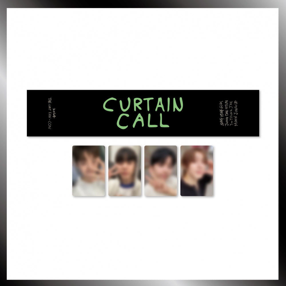 BANG&JUNG&YOO&MOON - CURTAIN CALL 2024 THE LAST FAN-CON OFFICIAL MD TOWEL SLOGAN - COKODIVE