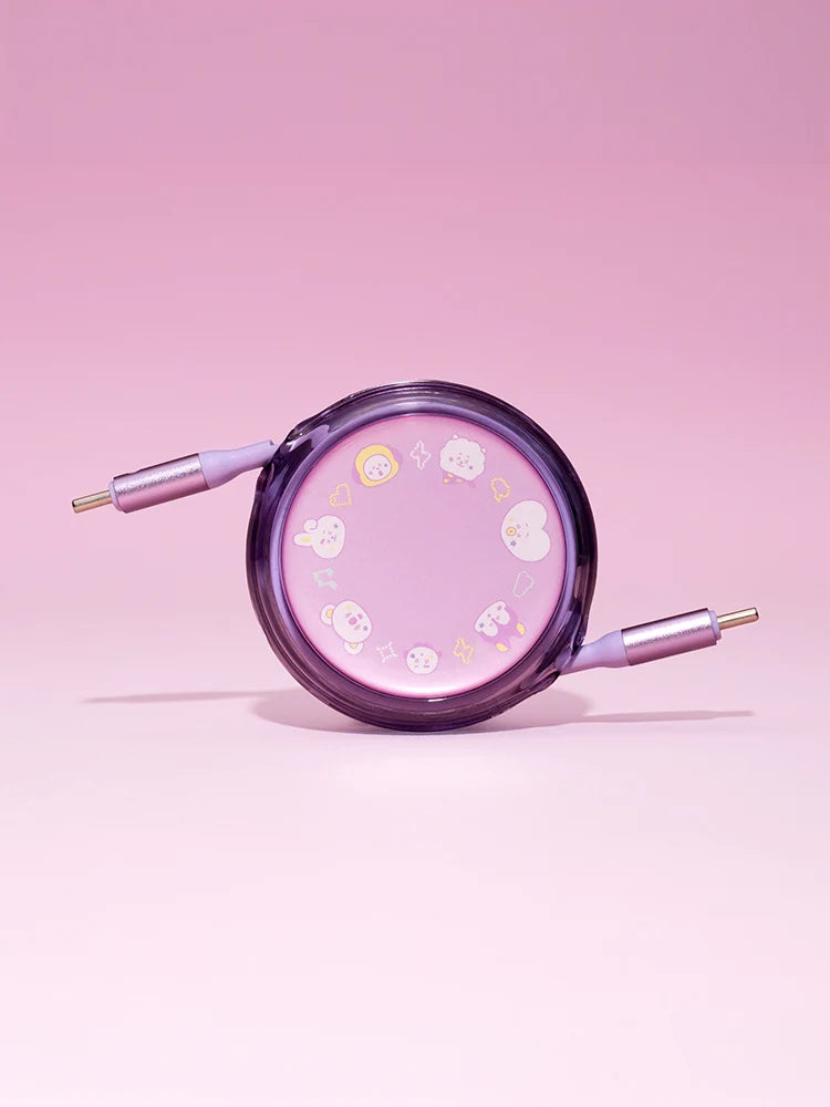 BT21 - COSMIC TRAVEL COLLECTION 100W RETACTABLE USB-C CABLE (THE JOURNEY 90CM) - COKODIVE