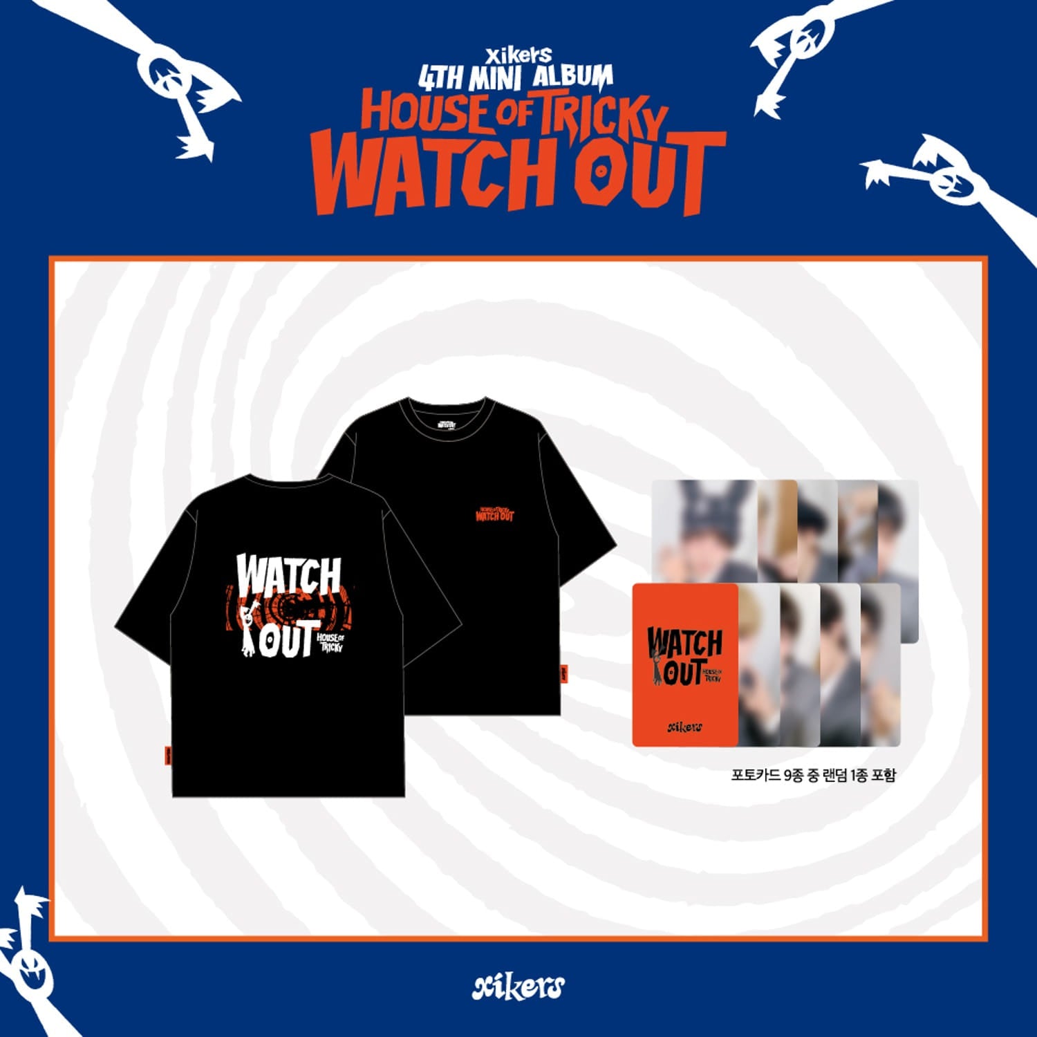 XIKERS - HOUSE OF TRICKY : WATCH OUT OFFICIAL MERCH MD WATCH OUT T-SHIRTS - COKODIVE