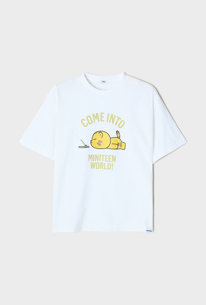 SEVENTEEN - MINITEEN X SPAO OFFICIAL MD SHORT SLEEVE T-SHIRT YELLOW - COKODIVE