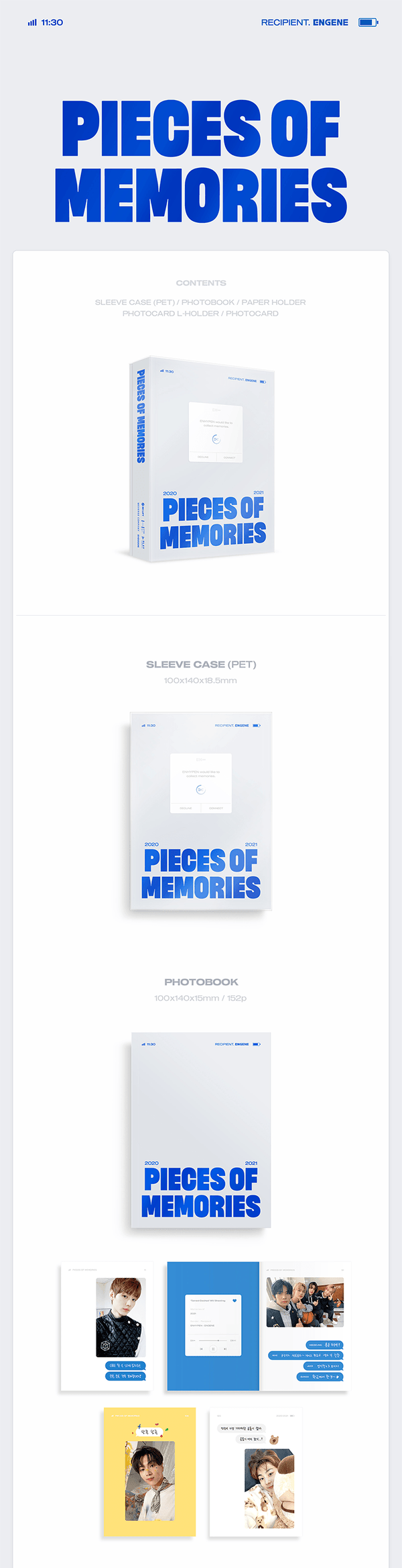 ENHYPEN - PIECES OF MEMORIES PHOTOBOOK - COKODIVE